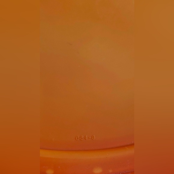 Orange Vintage Tupperware Cake/Pie Keeper Carrier No Handle Round Tall 683, 684. - Picture 12 of 12